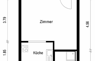 1-Zimmer-Wohnung mit Balkon, ca. 36 m²
