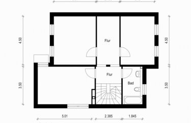 4-Zimmer-Einfamilienhaus, ca. 146 m²; OG