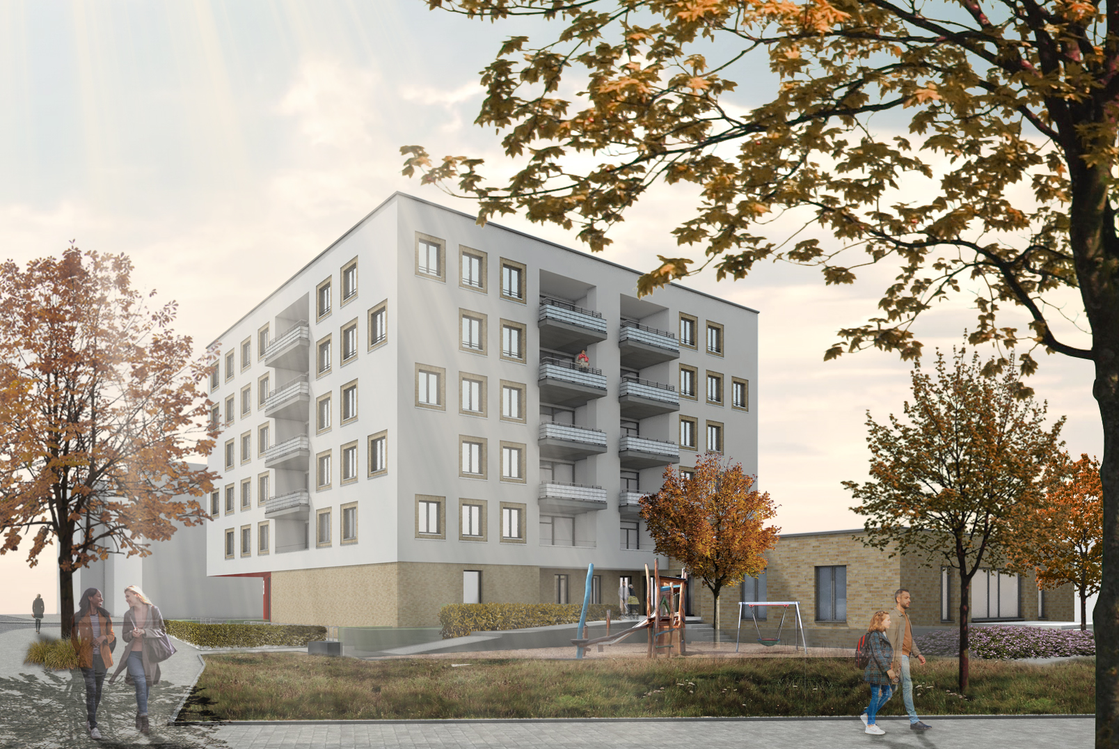 Blick Richtung Glienicker Straße.
